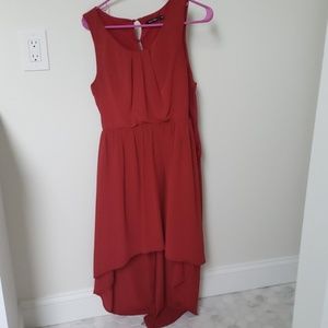 Doe & Rae Red high low dress